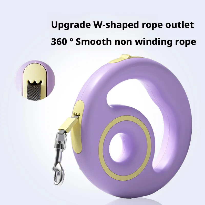 

Automatic Retractable Adjustable Plastic Dog Leash with LED Light for Small & Medium Dogs-Eco-Friendly Outdoor Use