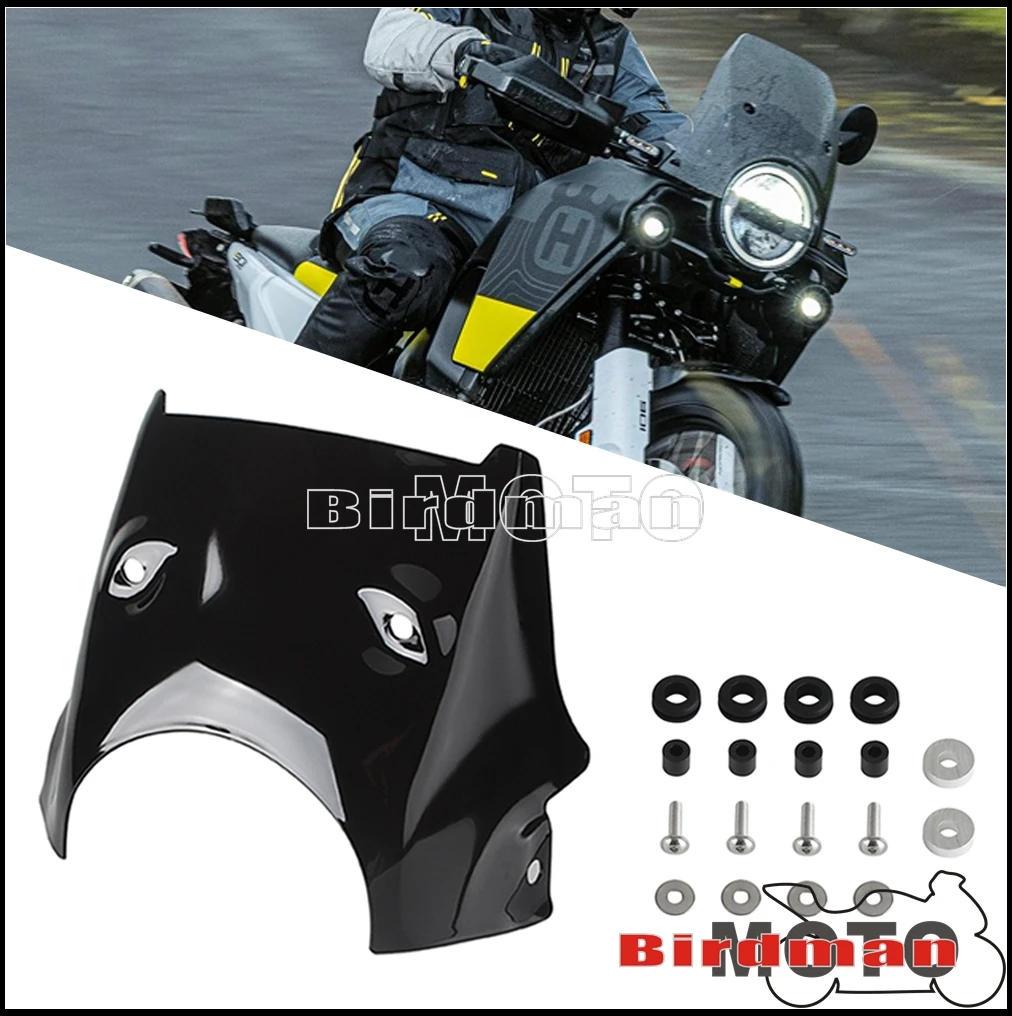 

NEW Motorcycle Accessories Wind Deflector Front Windshield Black For Norden 901 2022 2023 Wind Shield Screen Protector Parts