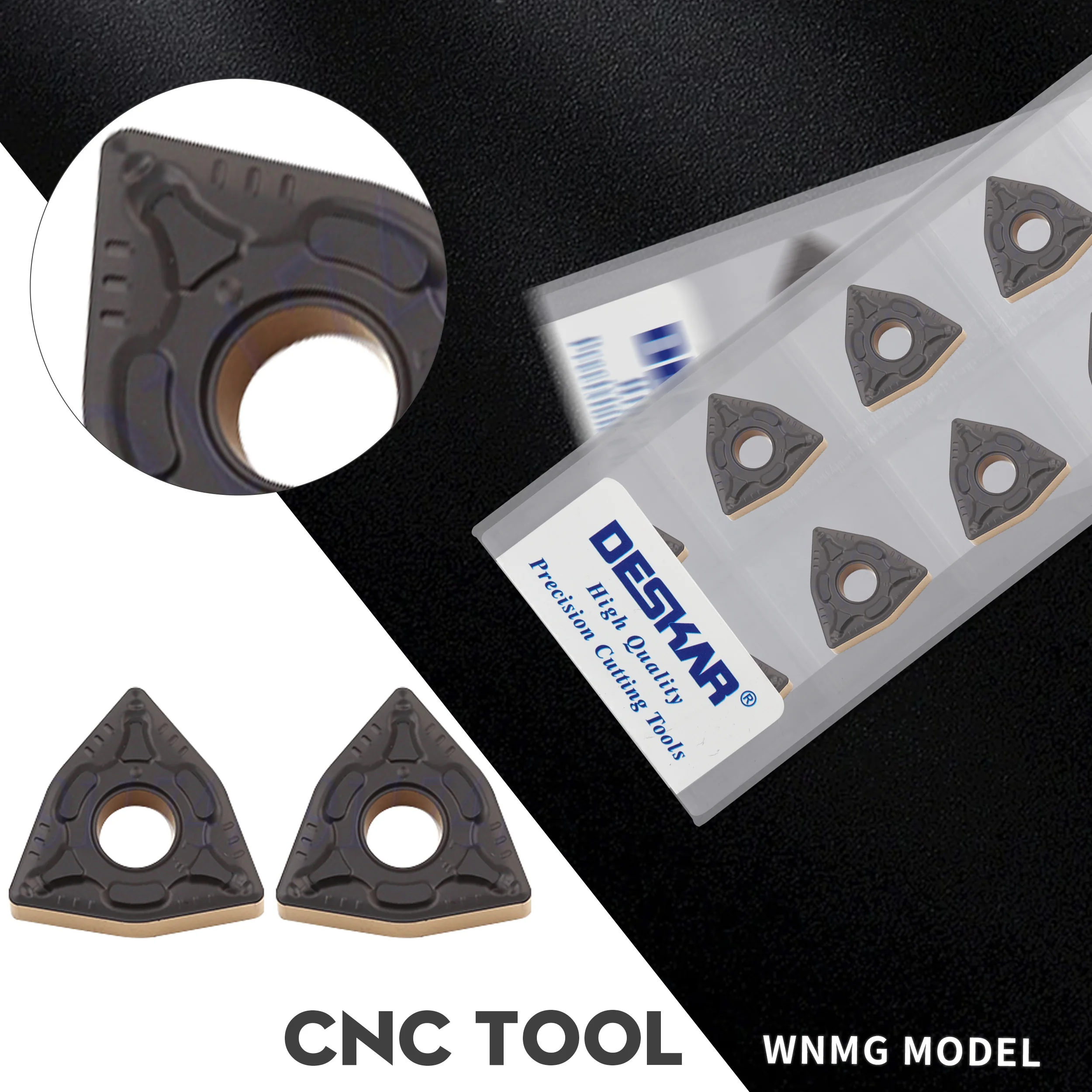 

WNMG080404-CM LF9218 WNMG080408-CM LF9218 Two-color coating processing carbide blade Special cutting blade for CNC lathe turning