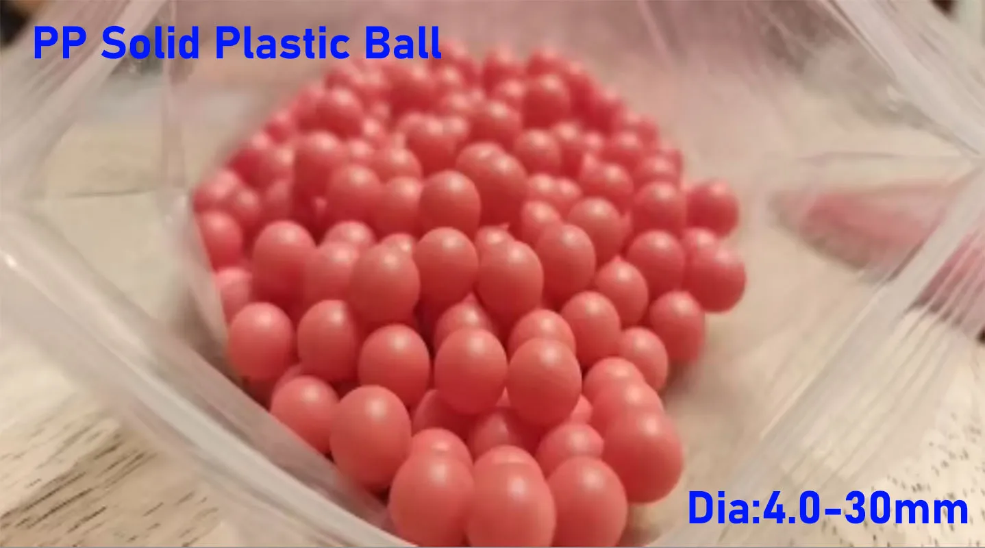 Red Precision Polypropylene PP Solid Plastic Ball Diameter 4/4.5/5/5.556/6/6.35/7/8/9.525/10/12/12.7-30mm Floating Plastic Ball