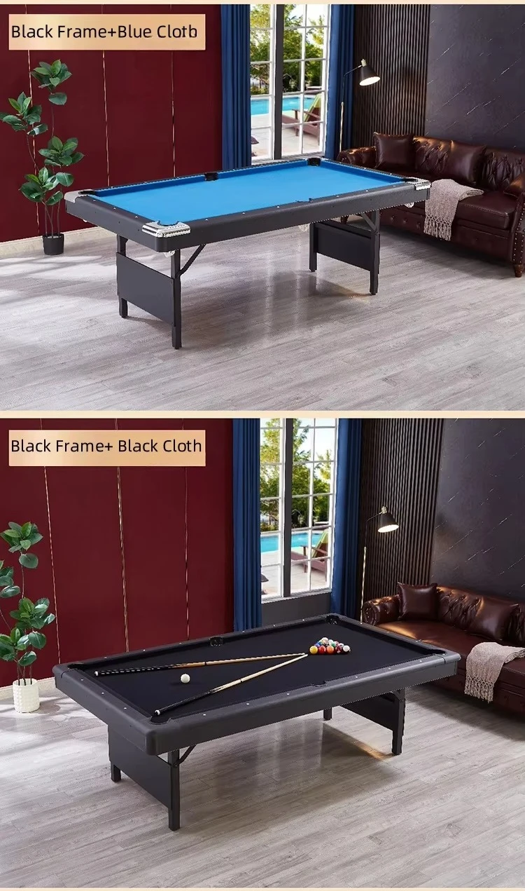 Factory Direct 7ft 8ft Portable Foldable Pool Billiard Tables With Full Set of Accessories for Kids and Adults