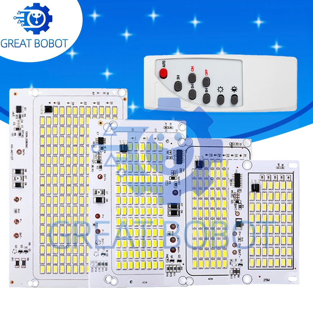 BS 25w 40w 60w 100w LED energía solar al aire libre 5730 luz de proyección de cuentas de alto brillo panel de luz de fuente de luz integrada