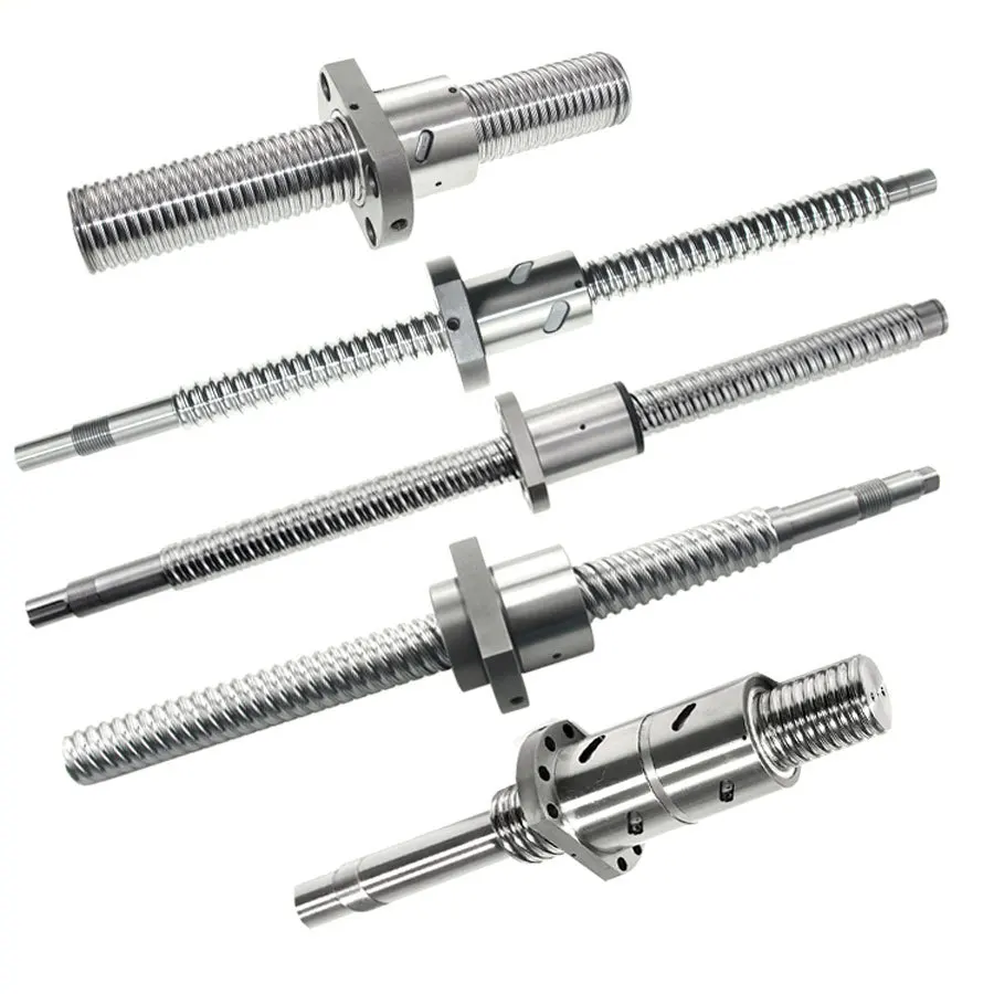 Custom High Precision DurableCNCBall Screw Nut Group Square Threaded Lead Screw Grinding Ball Screw with Bearing Core Components