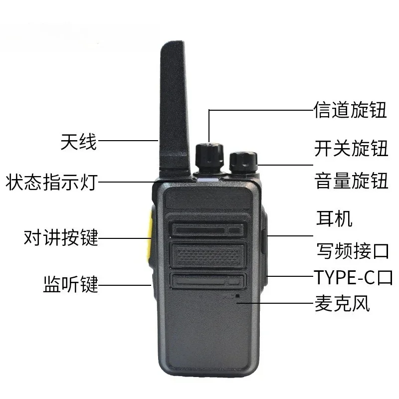Durable BAOFENG V12D Handheld Walkie-talkie Hotel Security Exhibition Construction Site Walkie-talkie