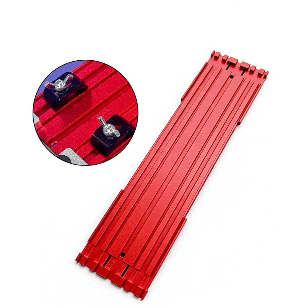 

Woodworking Projects Cutting Guide Rail Track Saw Guide Movable Backrest Fits Various Board Widths Aluminum Alloy Base