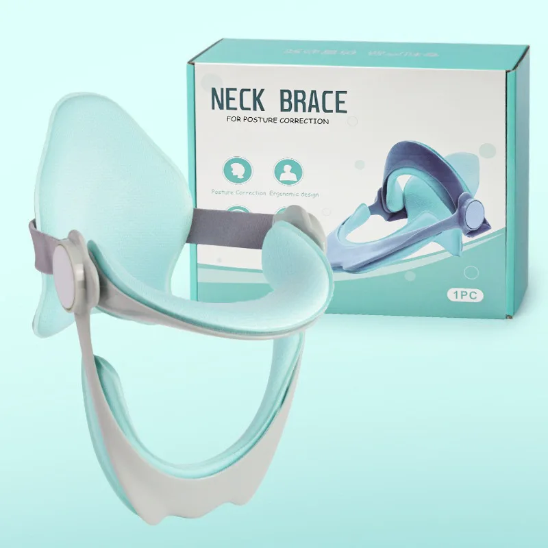 Cervical Retractor Household Neck Tilt Orthotic Support Frame Traction Protection Therapy Brace Adjustable Pain Relief Device