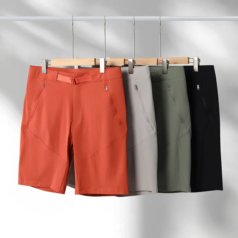 Men's Quick-Dry Sports Shorts - Moisture Wicking, Eco-Friendly Dye, Anti-Pilling, with Zipper Pockets & Adjustable Waistband