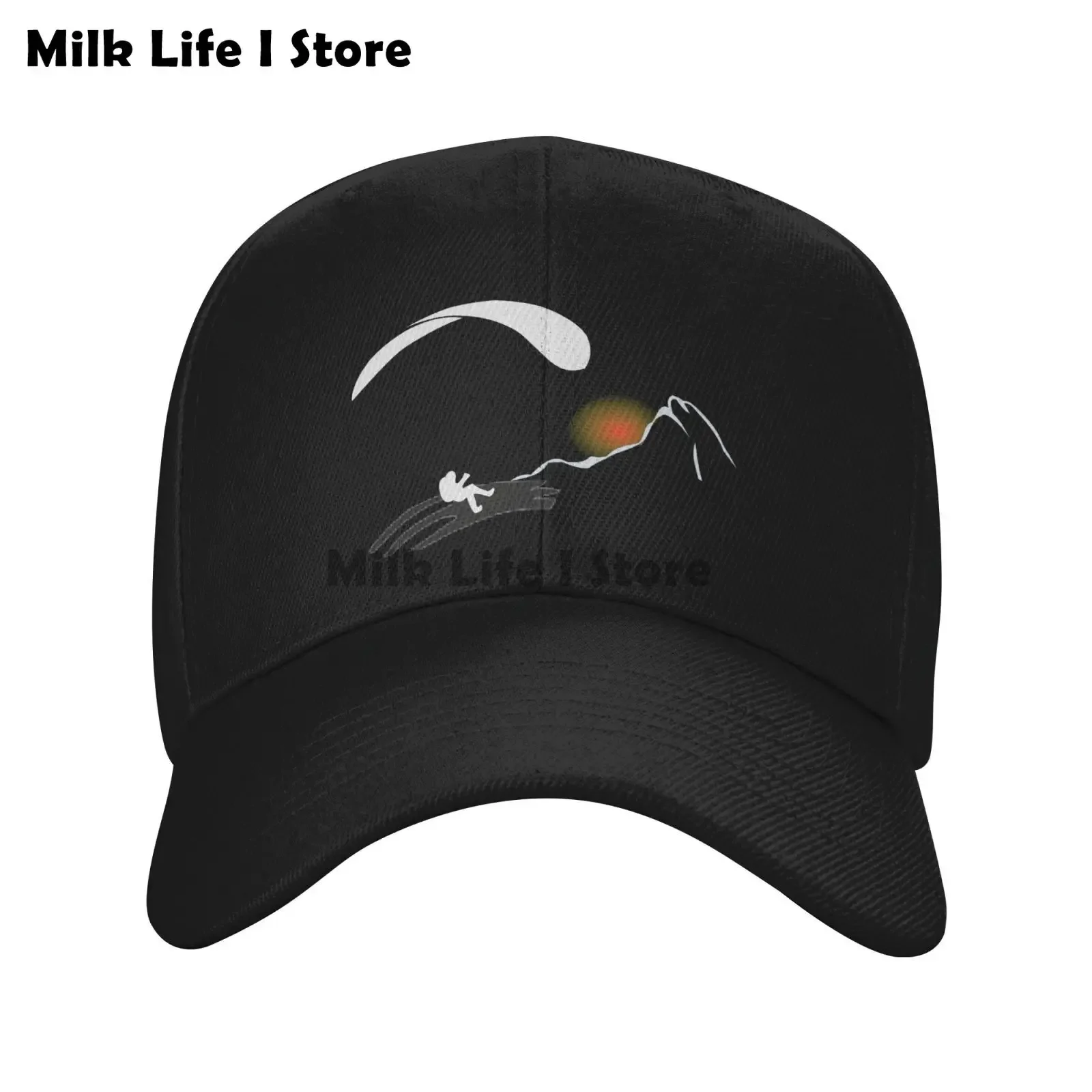 Custom Fashion Cotton Vintage Paraglider Paragliding Baseball Cap for Men Women Adjustable Paramotor Parachute Dad Hat Outdoor