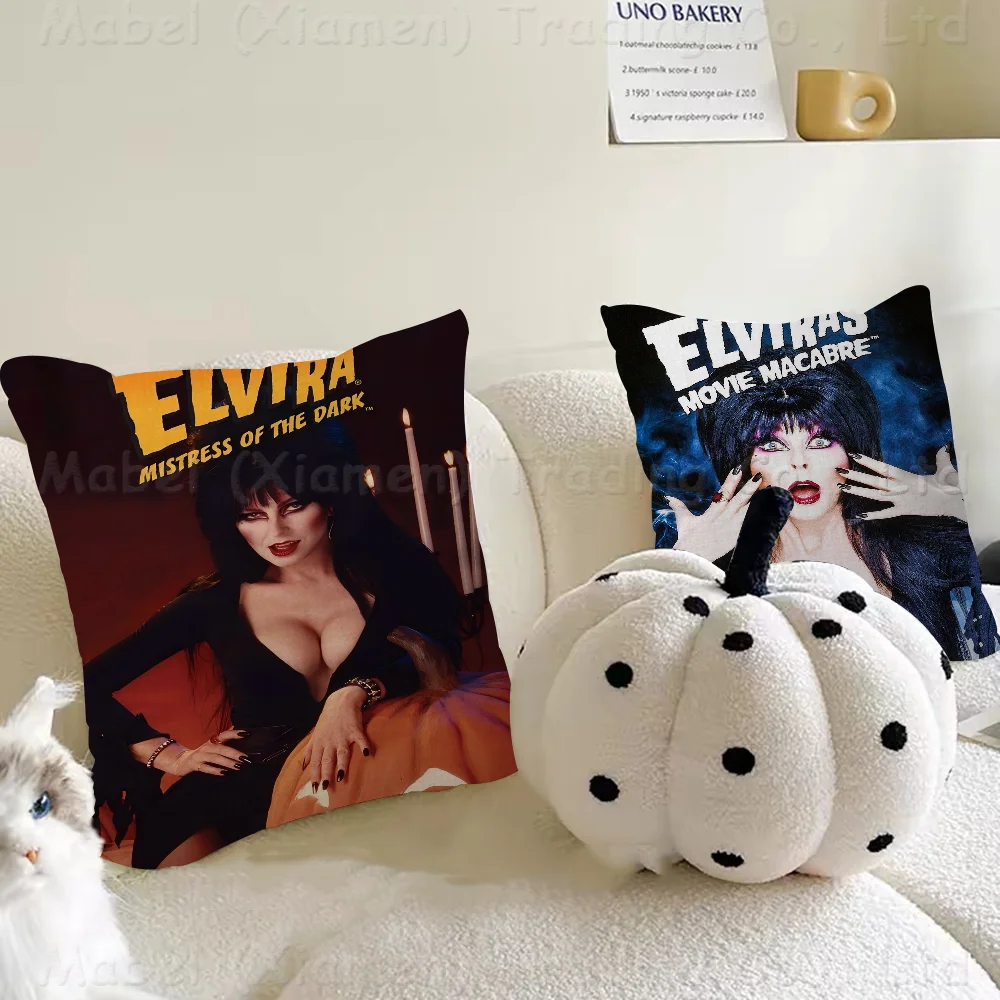 Film E-Elvira Mistress Of The D-Dark Pillow Cushion Cover Pillowcase Living Room Sofa Home Decor Customized