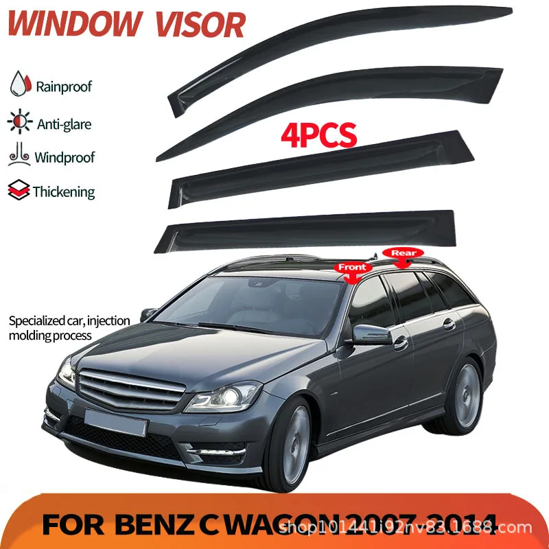 

Suitable for Benz C-class standard axle travel version window weather shield Benz C WAGON Window visor