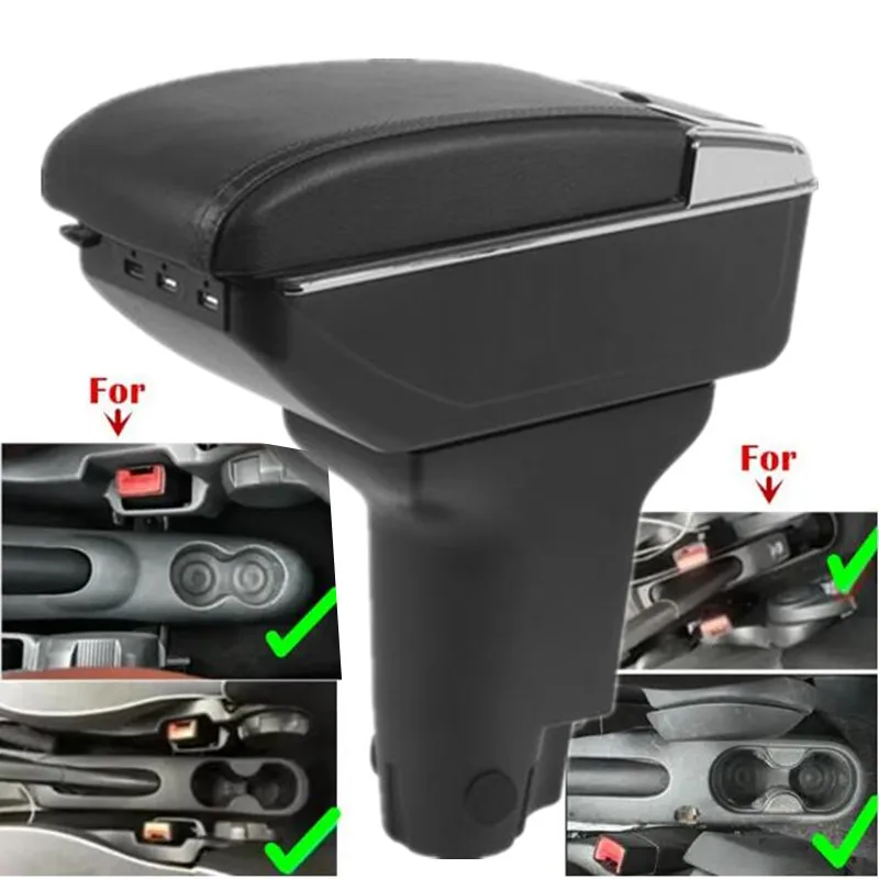 Car Armrest box For Fiat 500 Armrest box For Fiat CRONOS Center Storage box Interior Dedicated Retrofit Car Accessories