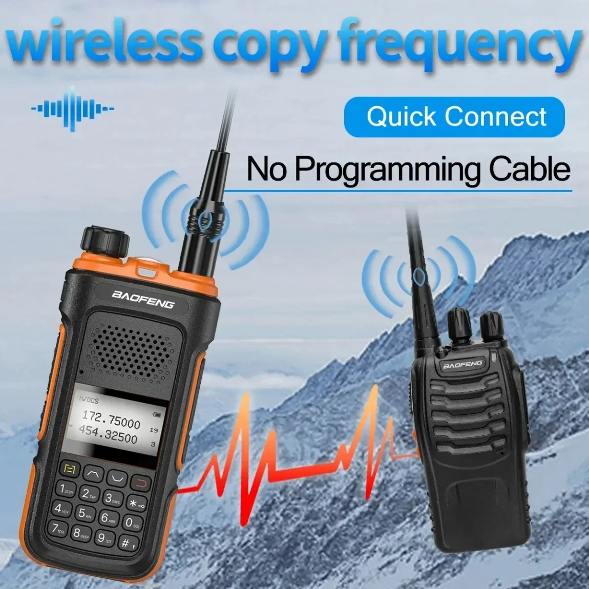 Baofeng UV-10 Pro Walkie Talkie Беспроводная частота копирования Двухдиапазонная 999CH Type-C Двухсторонняя радиостанция высокой мощности UV-5R Ham