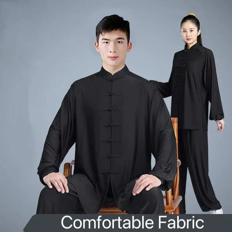 Spring Summer Tai Chi Clothing Traditional Wushu Martial Art Uniform Students Middle-aged Elderly Morning Exercise Suit Stage - Image 2