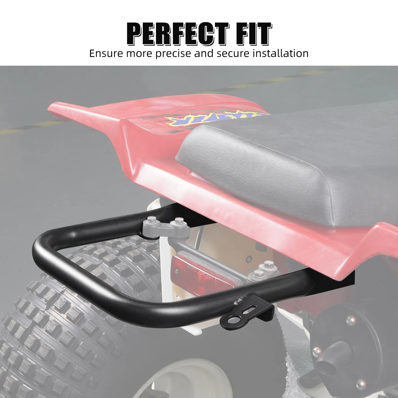 NICECNC Rear Grab Bar For Yamaha Blaster 200 YFS200 YFS200SE 1988-2006 ATV Accessories Heavy-duty Carbon Steel 5KJ-2845R-00-00