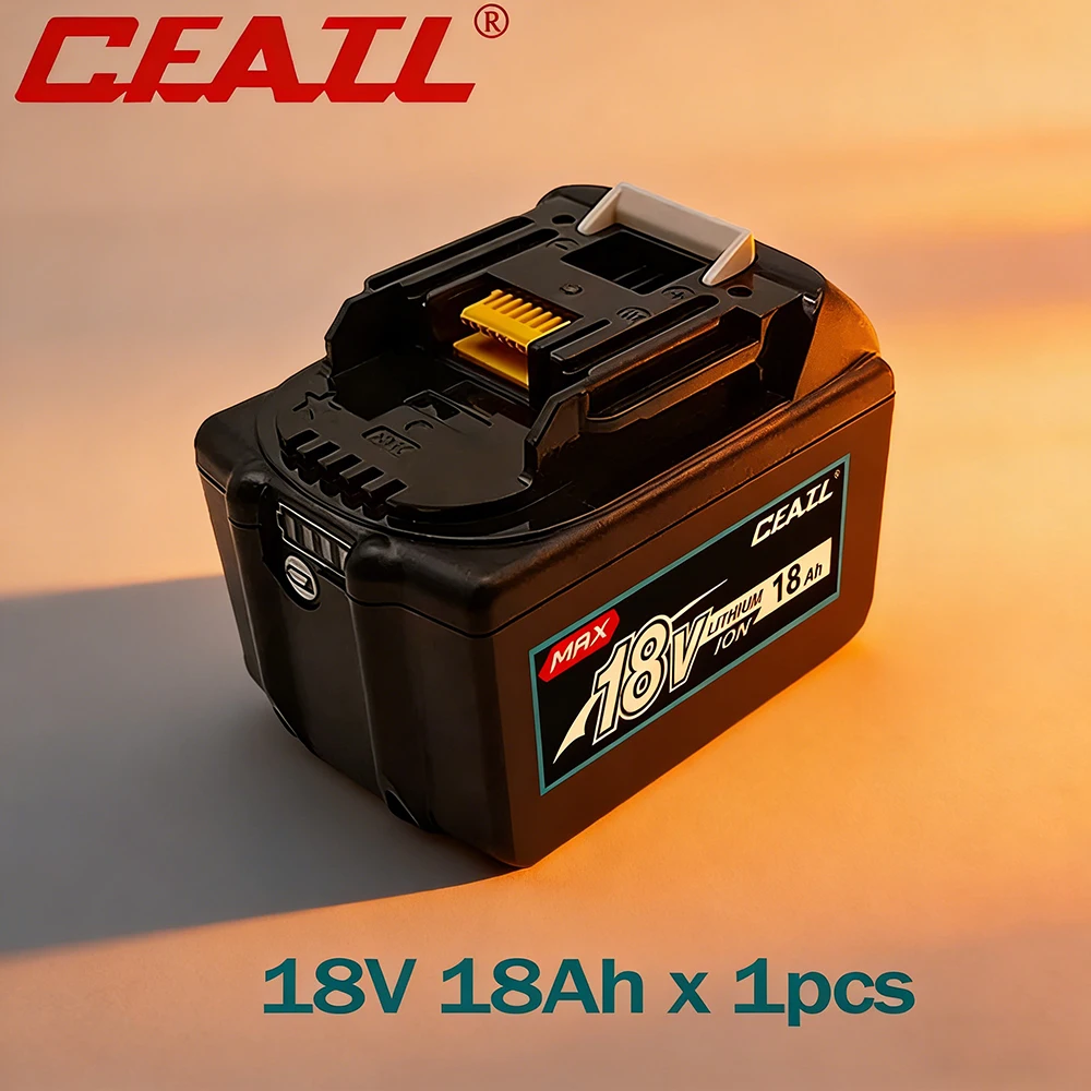 

CFATL for 18V Makita Battery DHP487 BL1830B BL1850B BL1850 BL1840 BL1860 BL1815 Replacement 18Ah/15Ah/12Ah Lithium Battery