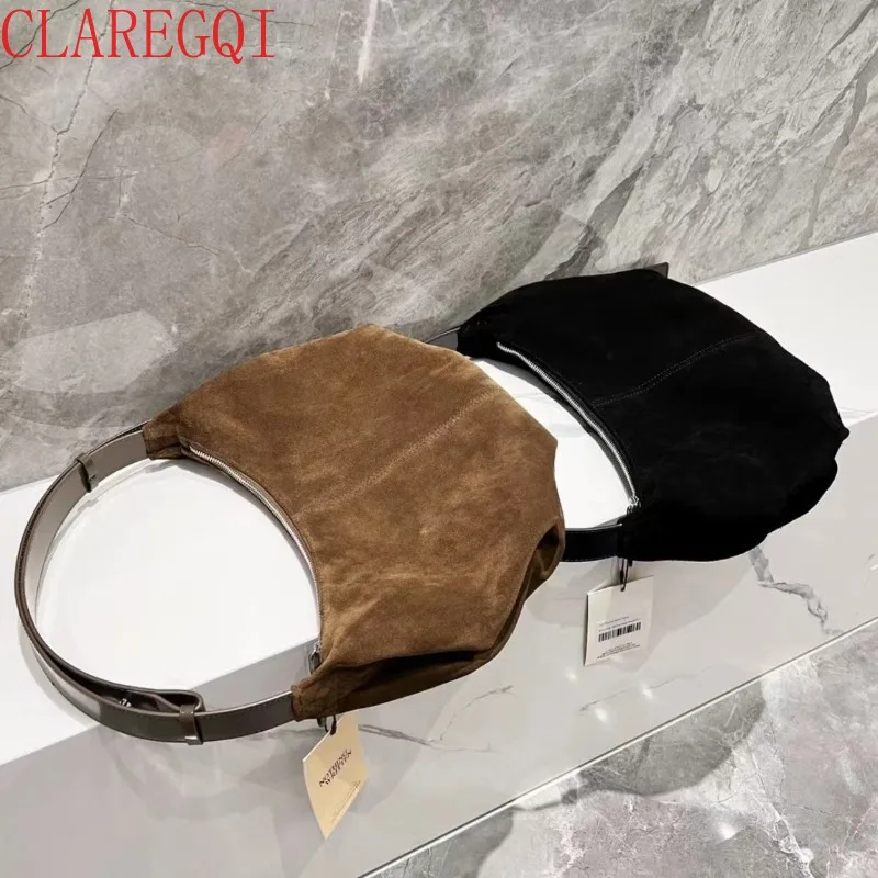 CLAREGQI  Fall Bags For Women Small Crowd Cowhide Shoulder Bags For Women All Match Black Handbag Large Capacity Leather Bag