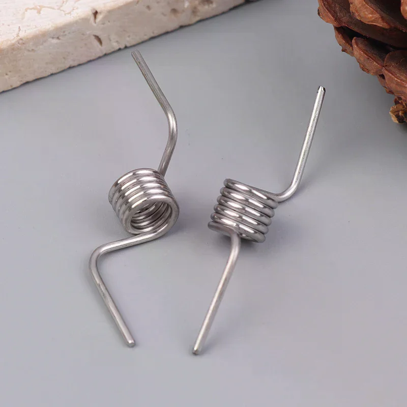 2Pcs/Set Refrigerator Divider Door Hinge Spring Accessories Baffle Strong Stainless Steel Refrigerator Door Torsion Springs
