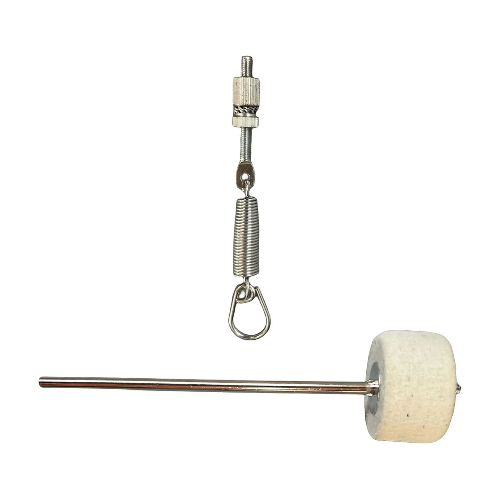 Felt Bass Drum Beater with Spring Stainless Steel Percussion Instrument Tensioner Drum Kits Percussion Instrument Accessories