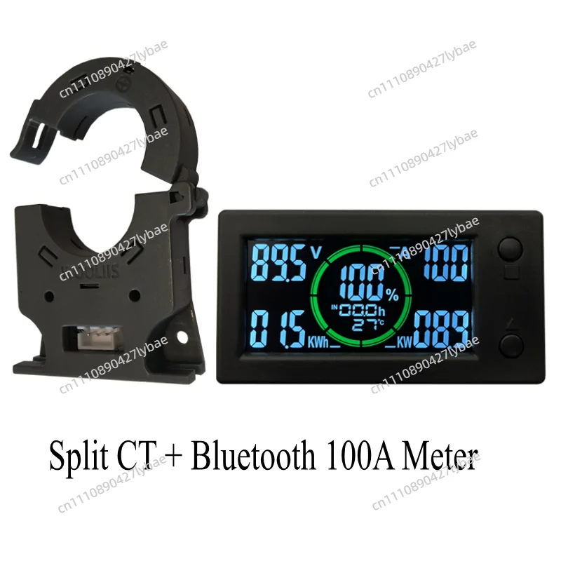 Digital Voltmeter Ammeter Capacity Power Electricity AH Voltage Meter DC 0~300v Battery mon Hall Coulomb Tester