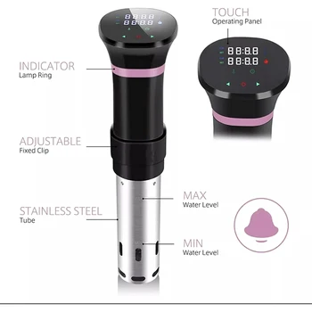 Aquecedor de fogão lento 110V com display digital LED 1100W Sous Vide Cooker Circulador de imersão Cozinha precisa Fogão a vácuo IPX7