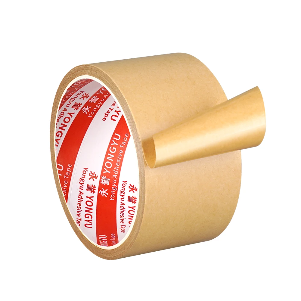 10/20/50m Brown Kraft Paper Tape Heavy Duty High Adhesive Thick Packing Tape Writable Masking Tape for Sealing, Moving & Storage