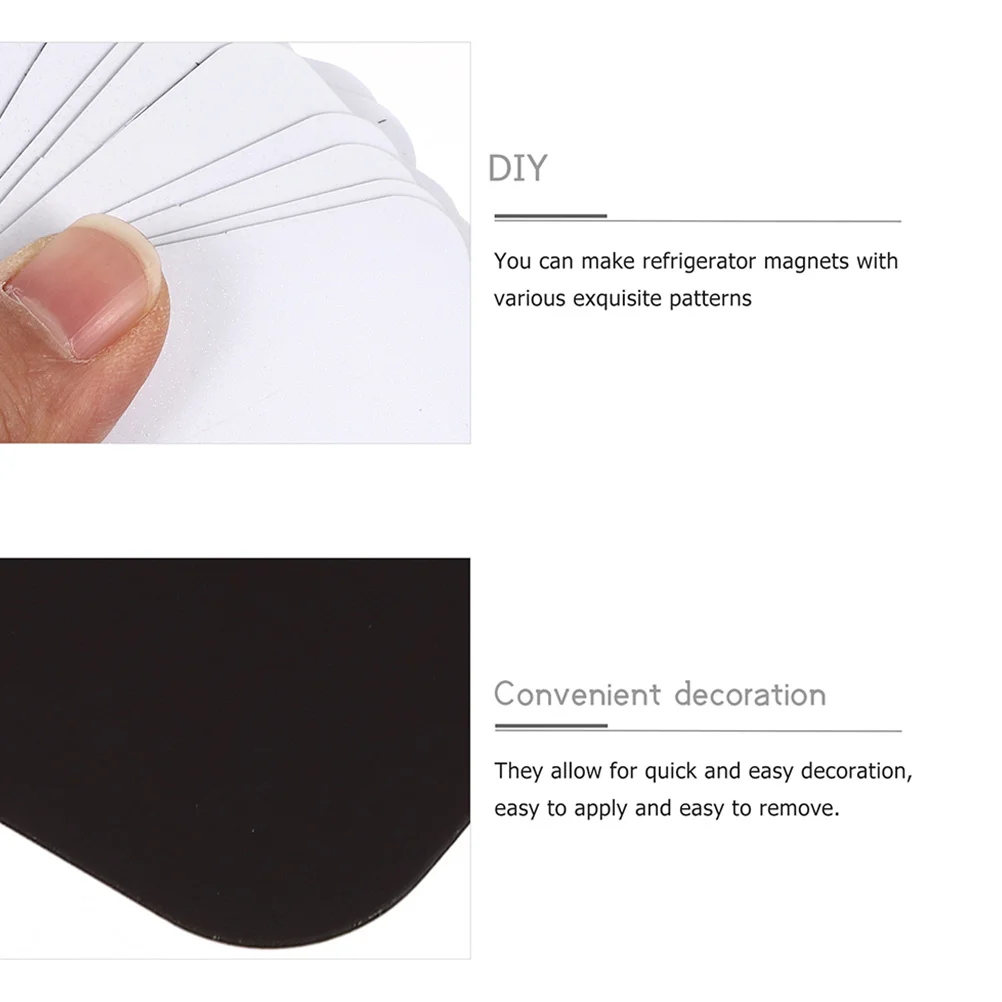 

5Pcs Sublimation Magnet Blanks DIY Refrigerator Magnets for Fridge Whiteboard Metal Surfaces Craft Heat Transfer Decorative