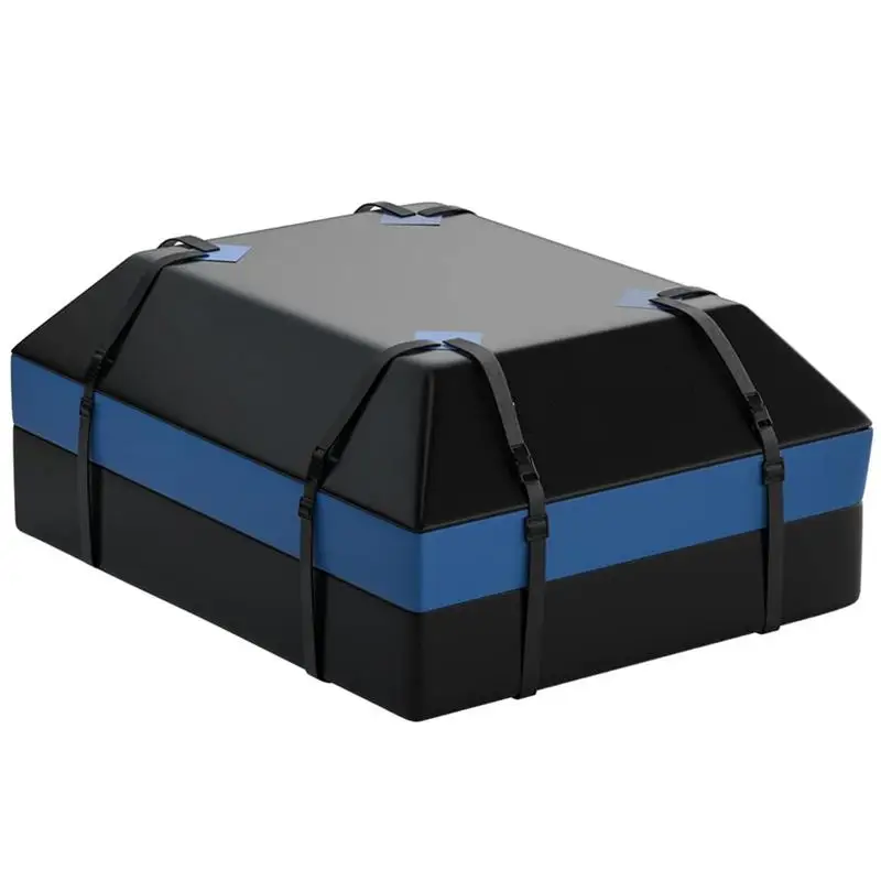 Rooftop Cargo Carrier Bag Soft Rooftop Luggage Bag 600D 15 CF Roof Waterproof Bag For All Cars With/Without Rack