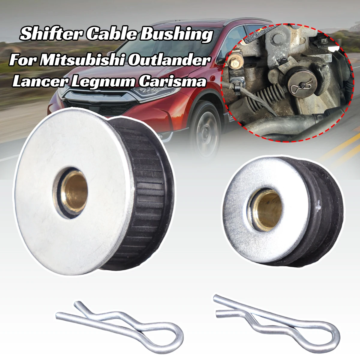 

Gearbox Shift Cable Linkage Control Bushing For Mitsubishi CU Outlander Lancer Legnum Carisma W/ Washer Cotter Pin Clip Rplace