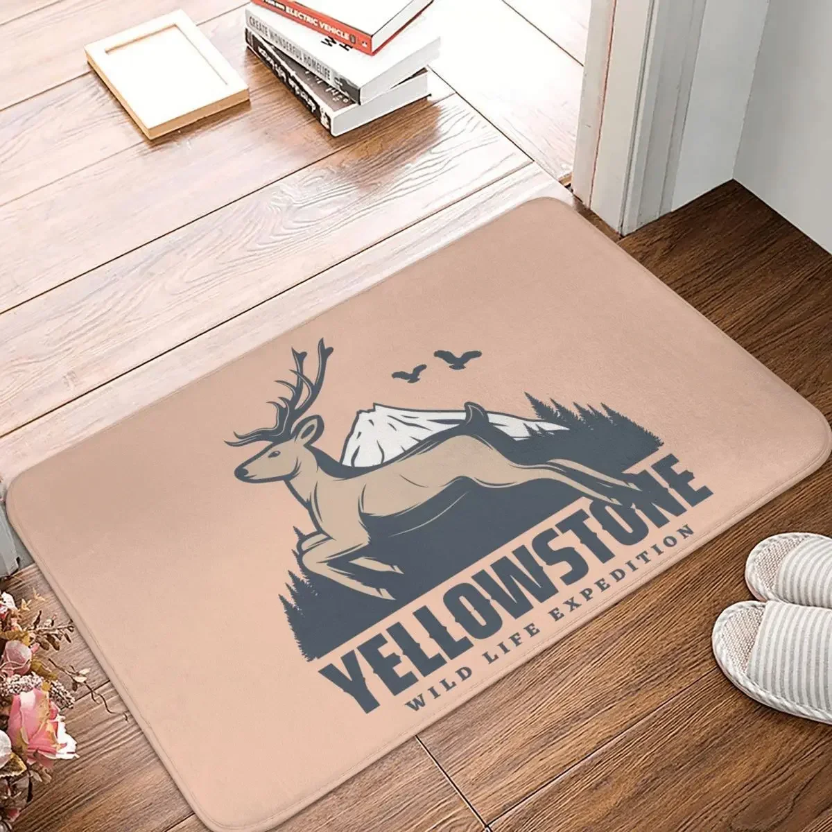 Yellowstone Wil Life Expedition Anti-slip Doormat Floor Mat Dust-proo Carpet Rug for Kitchen Entrance Home Bedroom Footpad Mats