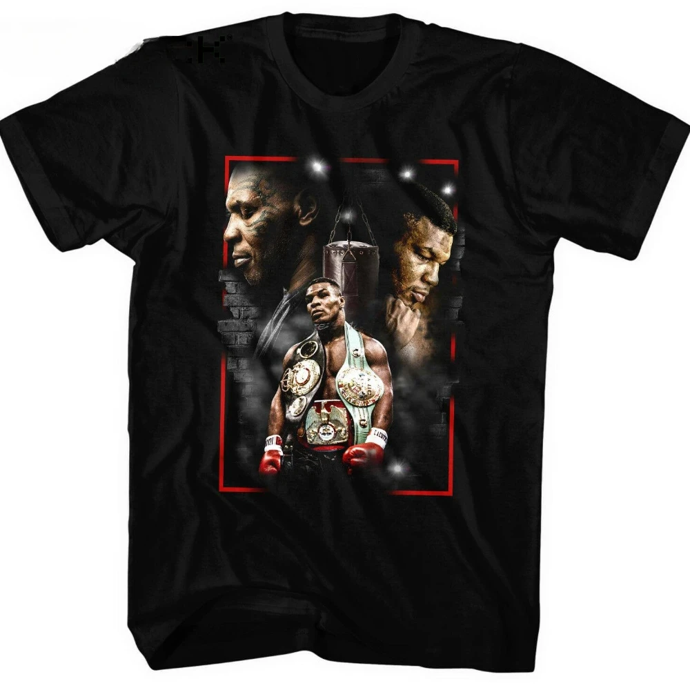 harajuku fashion graphic  Harajuku Streetwear Iron Mike Fight Club Boxing Legend  Tyson  Fan T-Shirt Summer  Short Sleeve Men