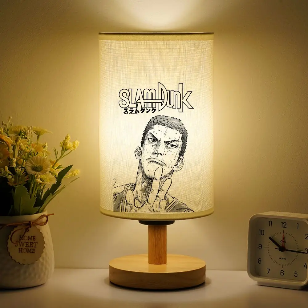Slam Dunk Sakuragi Hanamichi Rukawa Kaede Cartoon Personalized Bedside Lamp Creative Anime Movie Eye Protection Table Lamp Gift