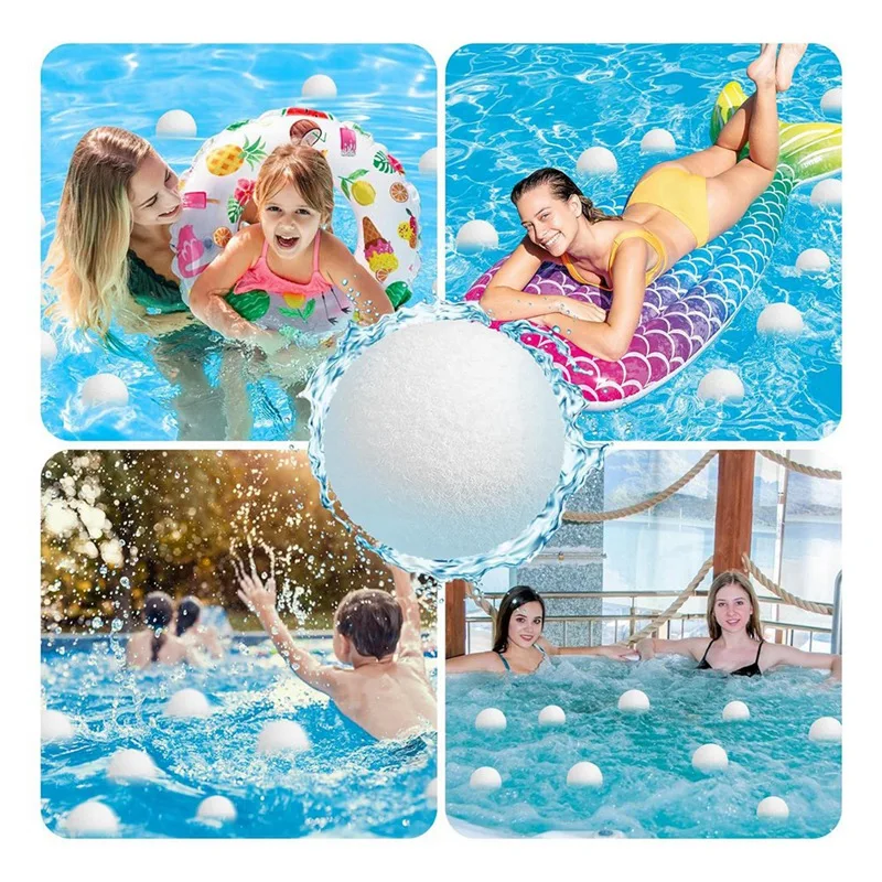 Esferas de espuma para banheira de hidromassagem, esponja absorvente para a piscina, acessórios mais limpos, 8pcs