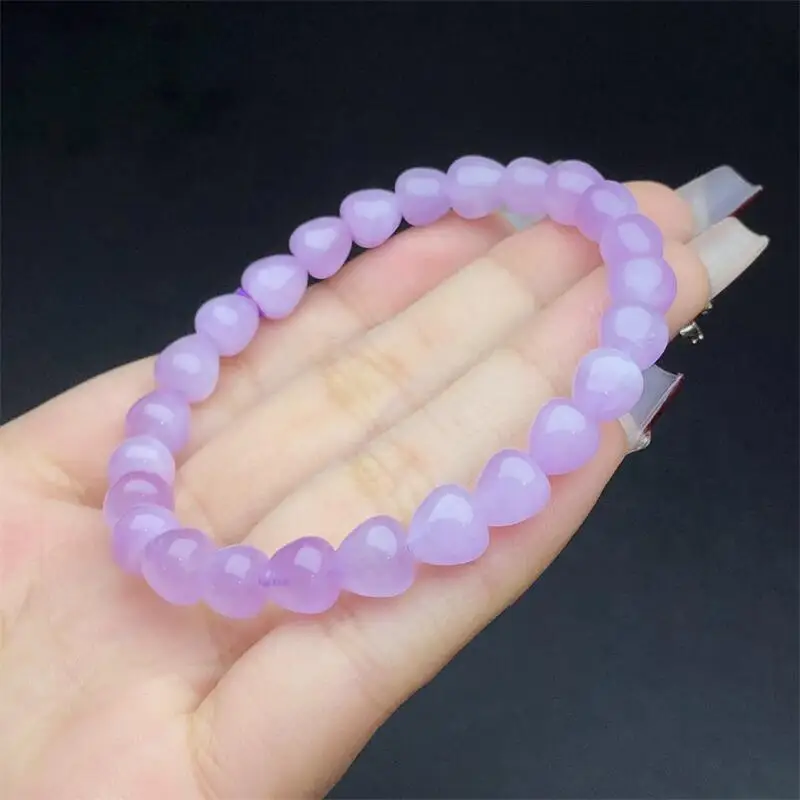 

Natural Kunzite Strawberry Bracelet String Charms Strand Exquisite Jewelry Gift Healing Crystal Energy Gift 1pcs