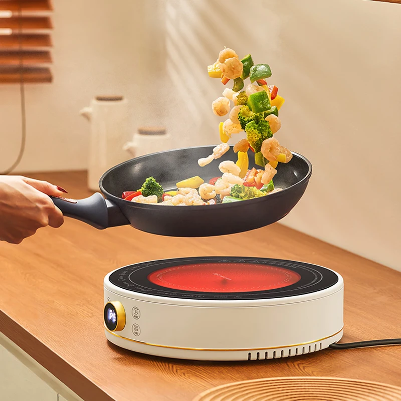 2200W Household Electric Ceramic Oven Induction Cooker Portable Tea Stove 9 Gear Electric Furnace Cooker 220V