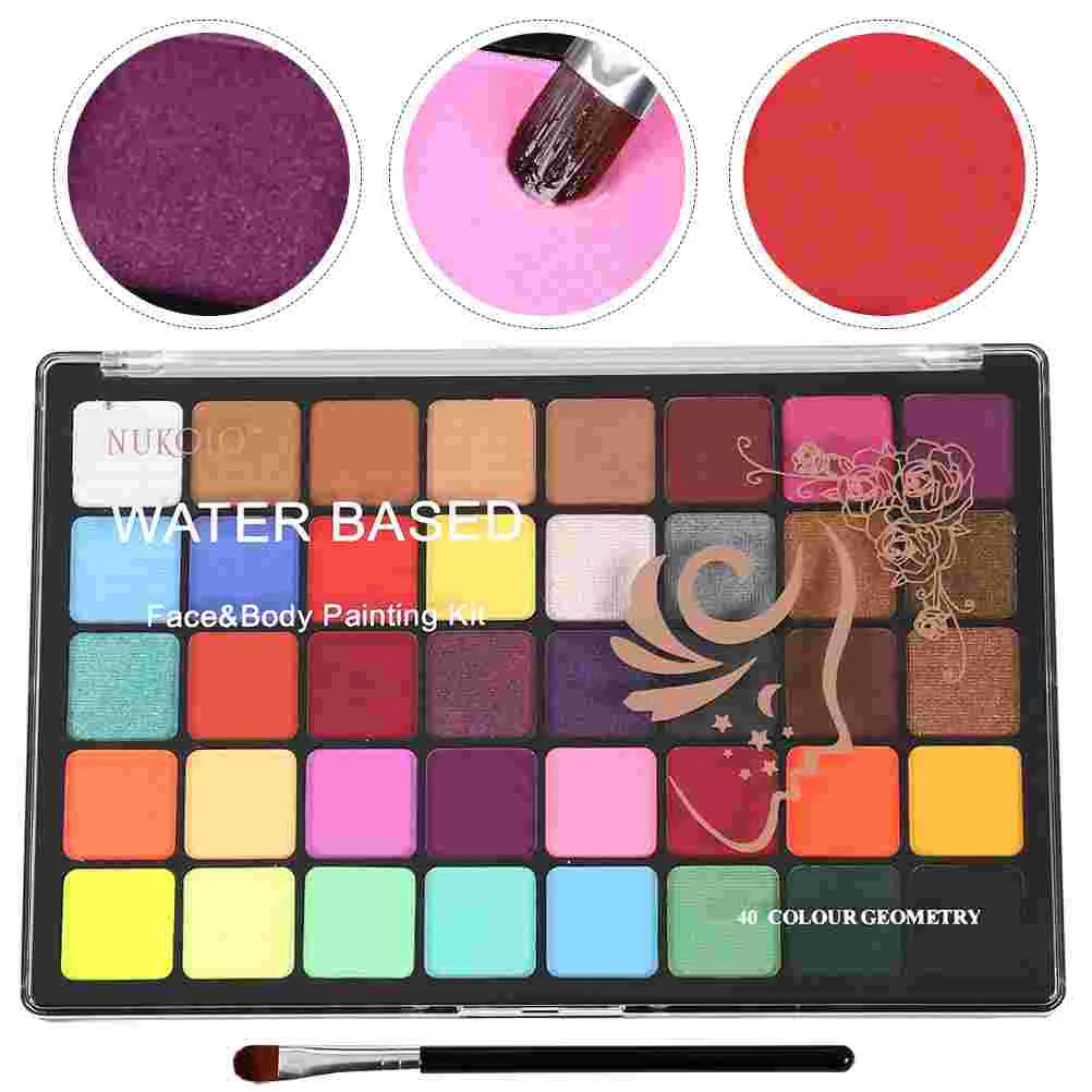 Face Paint Water Soluble Body Paints for Adults Intimate Kit Activated Eyeliner Palette Suite Painting Child