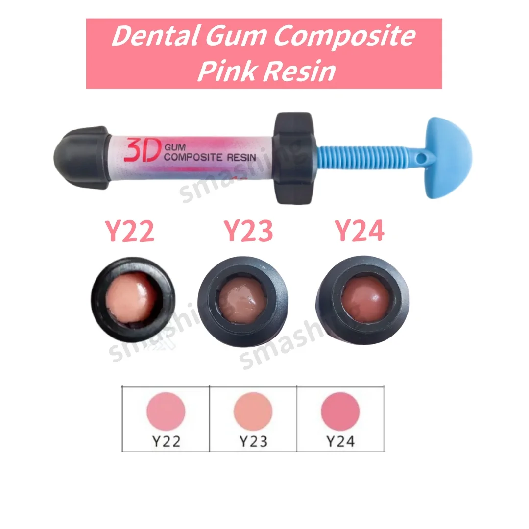 Pink Resin Dental Gum Composite Gingiva Recession Chairside Like GC