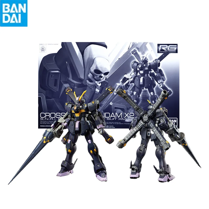 

Bandai Gunpla Rg 1/144 Xm-X2 Crossbone Gundam X2 Assembly Model High Quality Collectible Anime Robot Kits Models Figures