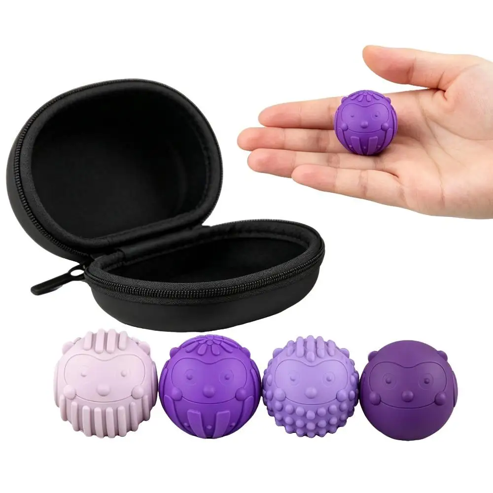 Magnetic Sensory Fidget Balls Set Silicone Textured Magnet Balls EDC Anti‑Stress Anxiety Relief Fidget Toy Portable For ADHD
