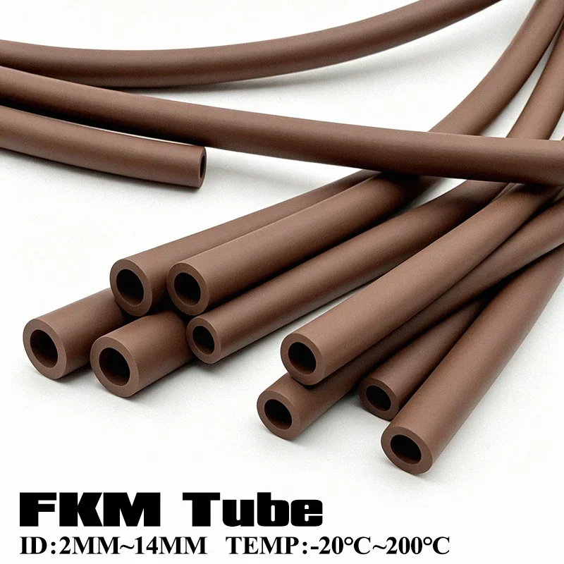 

FKM Rubber Hose ID 2-14mm Brown High Temp Flexible Oil Resistant Automotive Engine Motorcycle Fuel System Petrol Diesel Pipe