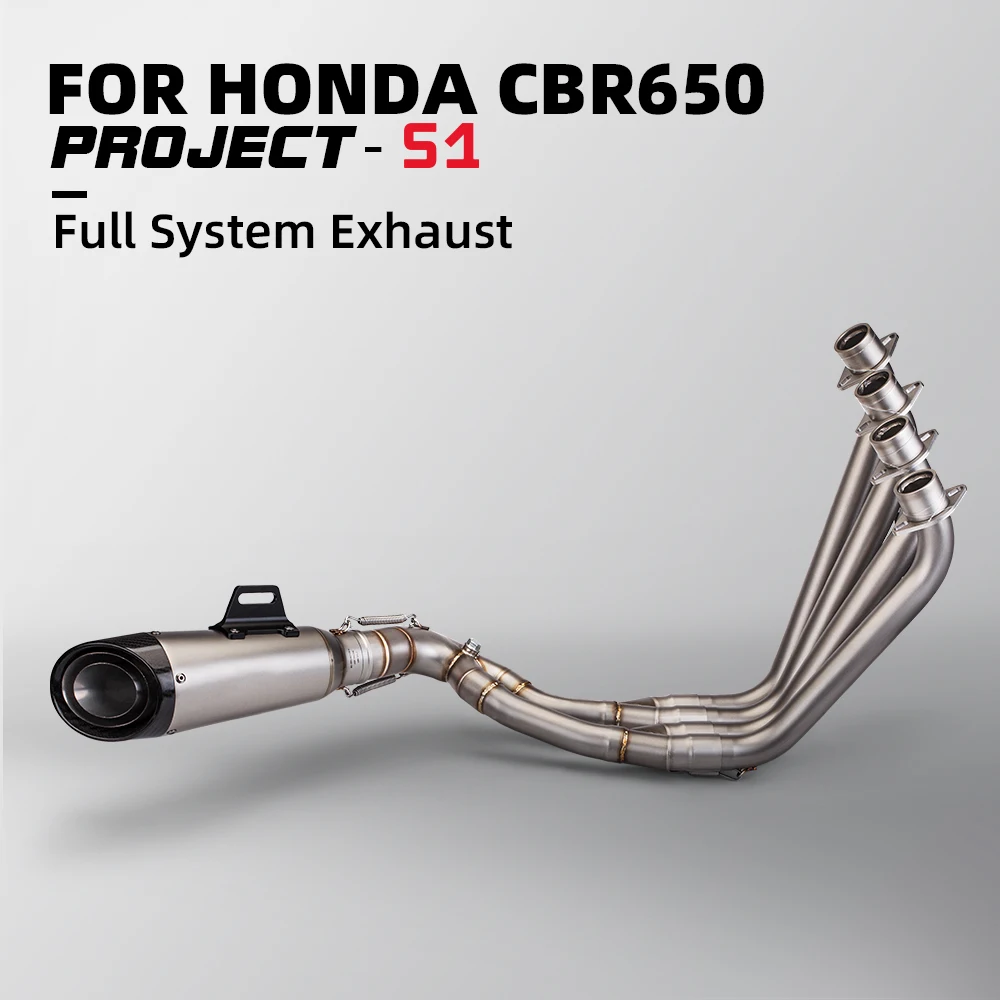 

Для CBR650R CB650F CB650R/F CBR650F 2018-2022 полная гоночная линия выхлопная система модифицированный передний соединительный трубопровод