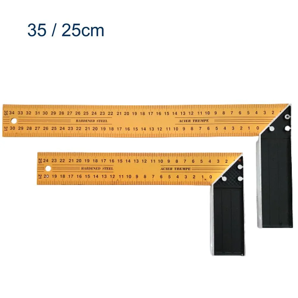 Angle Square Ruler Carpenter Stainless Steel Tool Woodworking 90 Degree Craft Engineer L-Square Measure Precision