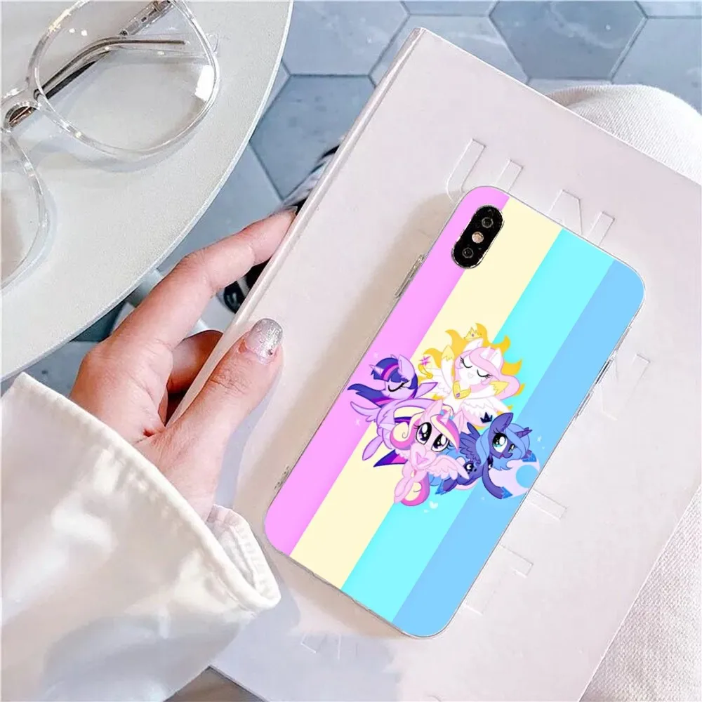 Animation My Little P-Pony Phone Case For IPhone 15 8 7 6 6S Plus X SE 2020 XR XS 14 11 12 13 Mini Pro Max Mobile Case