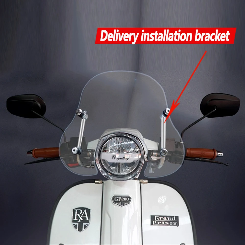 

For Royal Alloy TG200 TG300 High windshield modified round light handguard version high-quality chest guard for front windshield