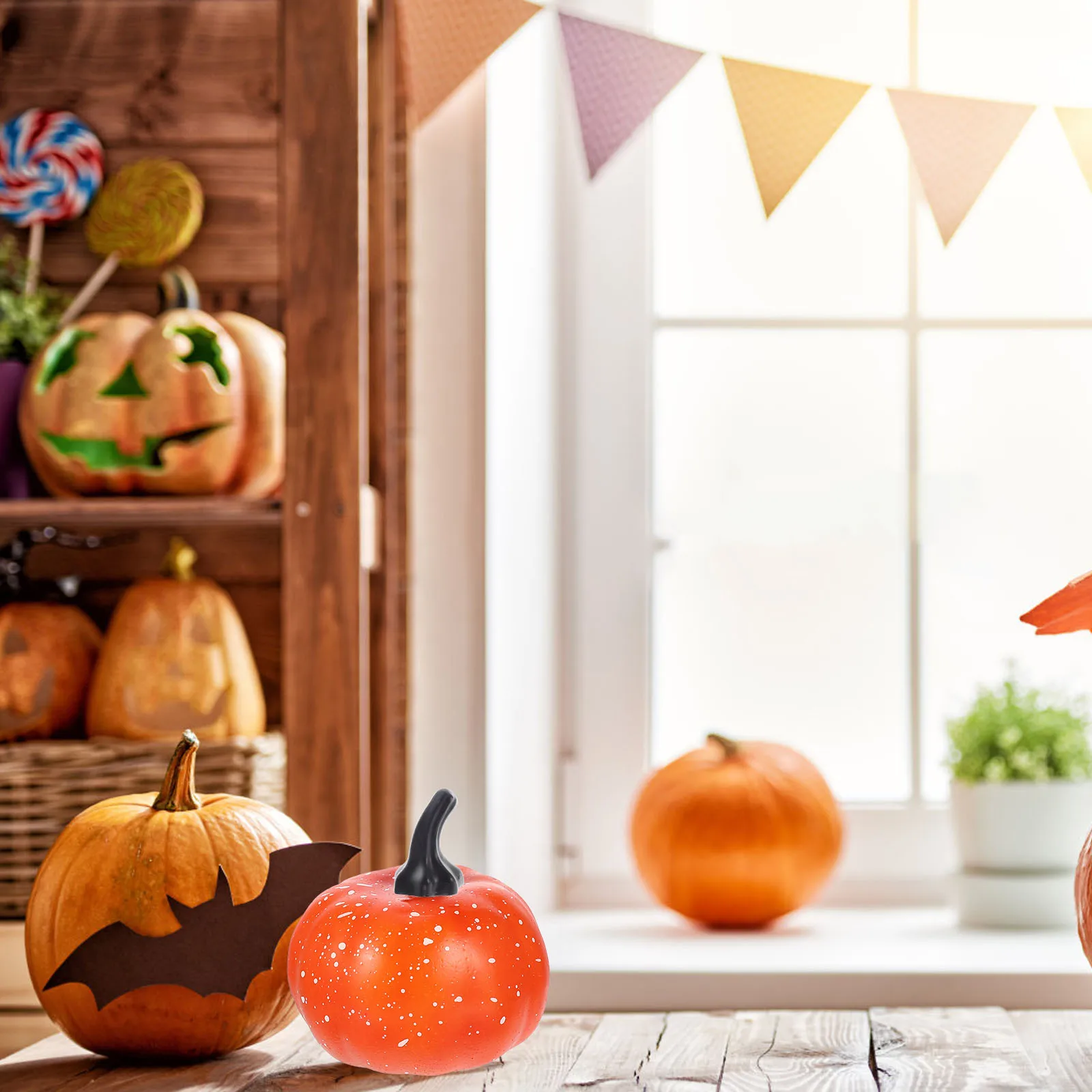 

24Pcs Pumpkin DIY Stems Durable Plastic Fake Pumpkin Stems for Halloween Thanksgiving Craft Decorations Harvest Party