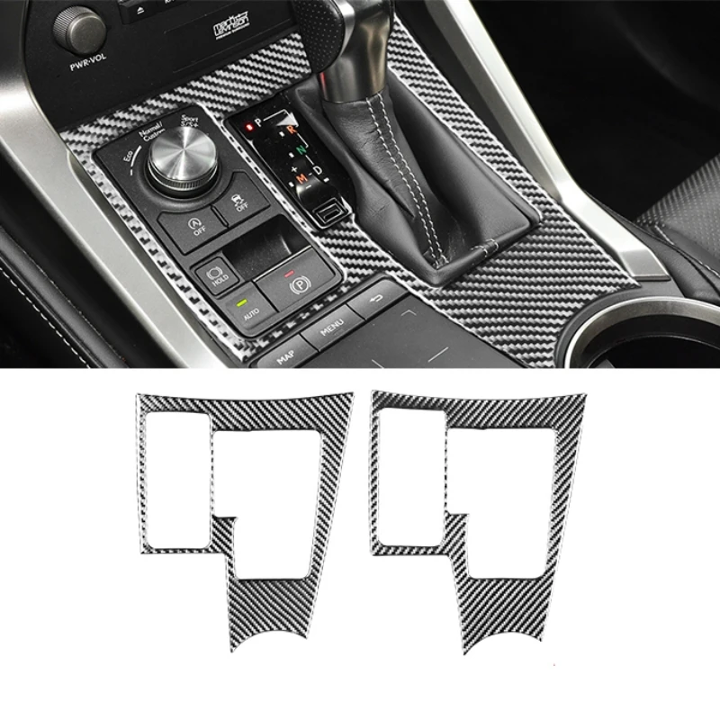 

For Lexus NX 200 200t 300h 2014-2019 Gear Shift Panel Decor Sticker Decal Cover Trim Car Interior Accessories Carbon Fiber