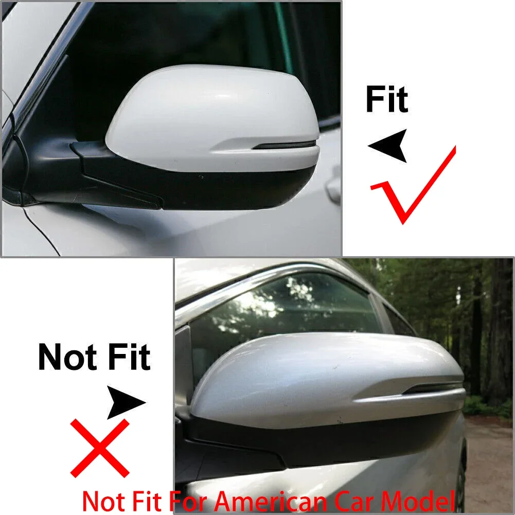 For Honda CRV CR-V 2017 2018 2019 2020 Car Rearview Side Mirror Cover Wing Cap Exterior Door Sticker Case Trim Carbon Fiber