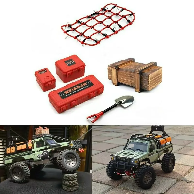 

Simulation Parts Luggage Box Mood Decoration Parts for 1/10 TRX4 Defende SCX10 RC4WD D90 D110 90046 90047 MST Jimny VS4 TRX6 G63