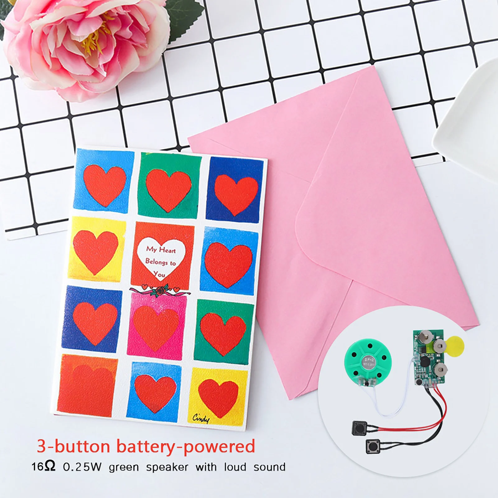 DIY Greeting Card Chip 4 Minutes Recordable Voice Sound Chip Voice Greeting Card for Holiday