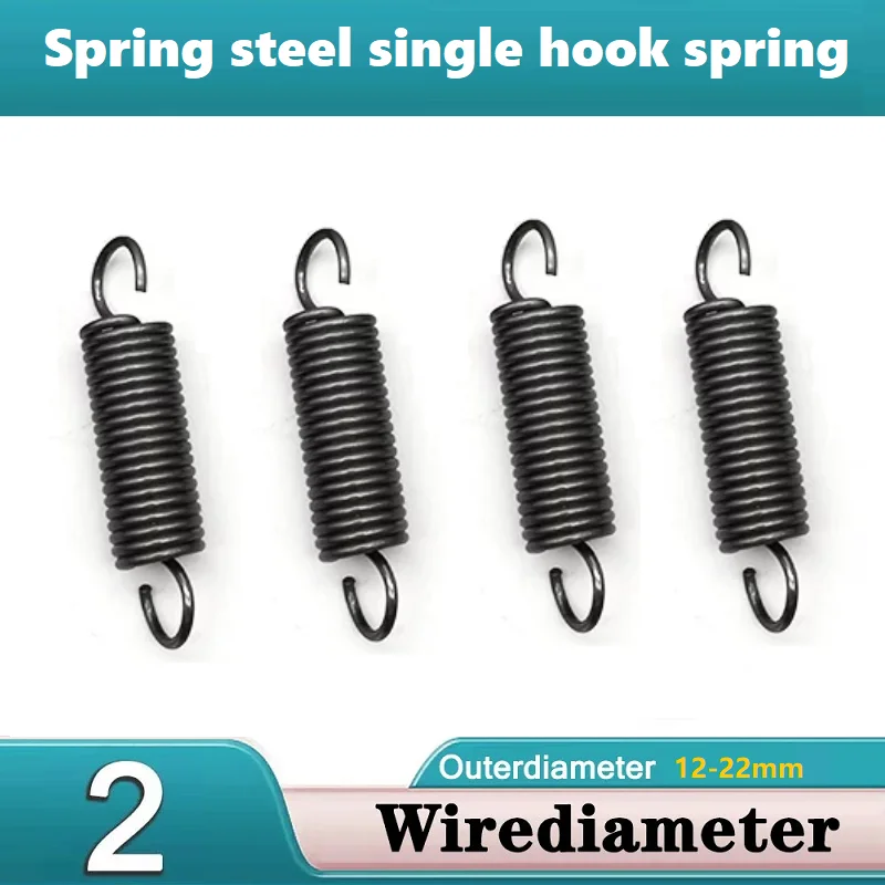 Extension Spring Wire Dia 2.0mm OD 12-22mm with Hooks Small Tension Spring Replacement Parts