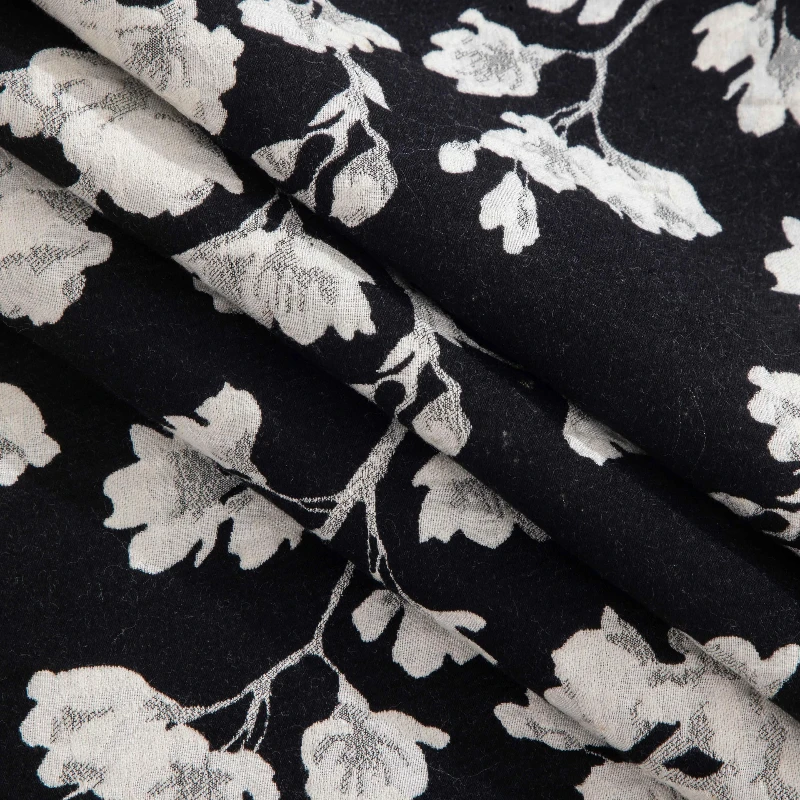 

Белая большая жаккардовая ткань с цветочным принтом, ручное шитье, сделай сам, домашний дизайнер, вышитый текстиль, винтажное платье ханьфу Ципао в китайском стиле